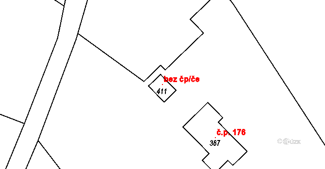 Semily 97627496 na parcele st. 411 v KÚ Bítouchov u Semil, Katastrální mapa