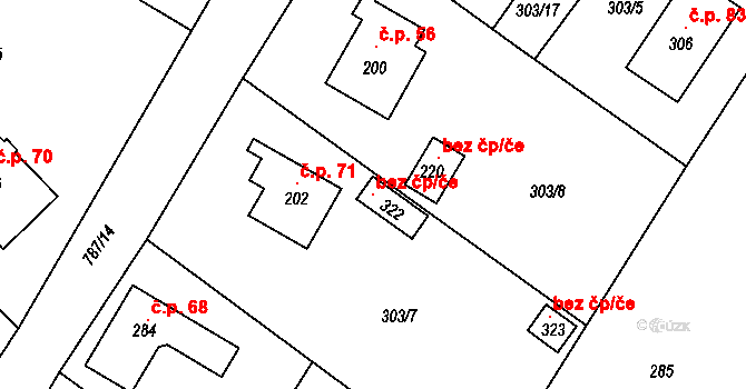 Týniště nad Orlicí 116947497 na parcele st. 322 v KÚ Petrovice nad Orlicí, Katastrální mapa