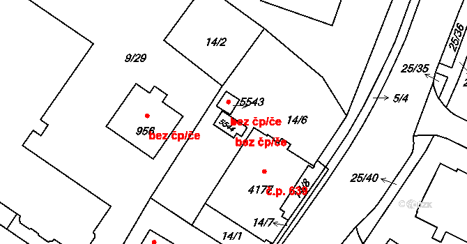 Šumperk 39019497 na parcele st. 5544 v KÚ Šumperk, Katastrální mapa