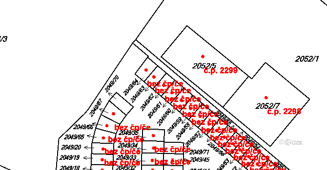 Zábřeh 41657497 na parcele st. 2049/62 v KÚ Zábřeh na Moravě, Katastrální mapa