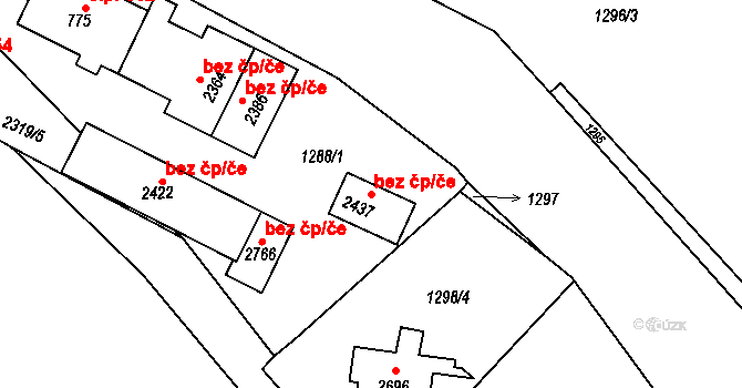Lomnice nad Popelkou 44718497 na parcele st. 2437 v KÚ Lomnice nad Popelkou, Katastrální mapa
