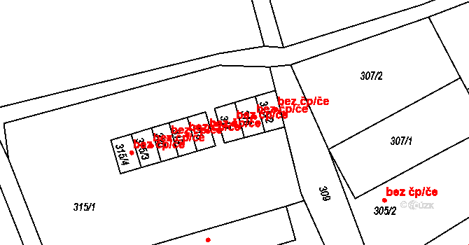 Rýmařov 46321497 na parcele st. 317 v KÚ Jamartice, Katastrální mapa