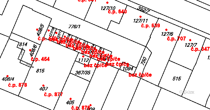 Kralupy nad Vltavou 93249497 na parcele st. 1121 v KÚ Lobeč, Katastrální mapa