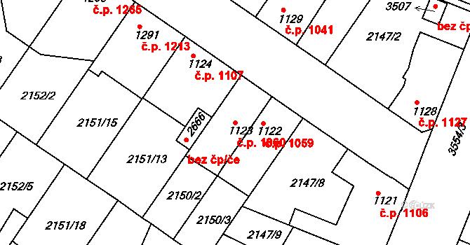 Lysá nad Labem 1060 na parcele st. 1123 v KÚ Lysá nad Labem, Katastrální mapa