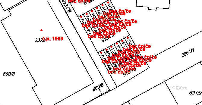 Šumperk 44935498 na parcele st. 5111 v KÚ Šumperk, Katastrální mapa