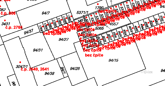 Kroměříž 45024499 na parcele st. 4841 v KÚ Kroměříž, Katastrální mapa