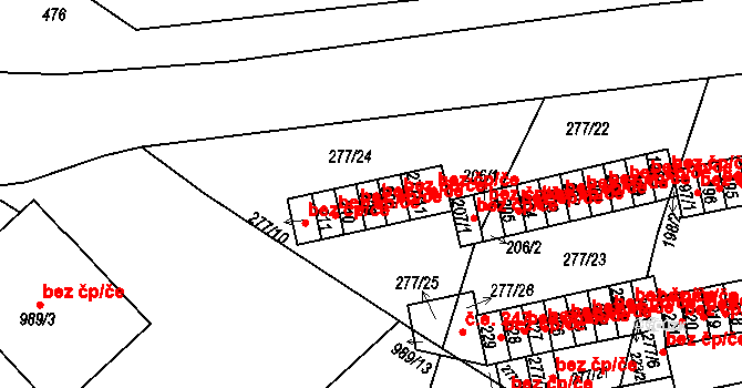 Chlumec 41278500 na parcele st. 209 v KÚ Chlumec u Chabařovic, Katastrální mapa