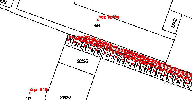 Hořice 45925500 na parcele st. 1953 v KÚ Hořice v Podkrkonoší, Katastrální mapa