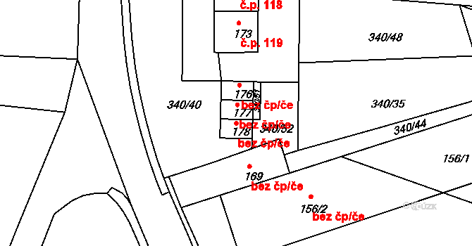 Žernov 46570501 na parcele st. 178 v KÚ Žernov u České Skalice, Katastrální mapa