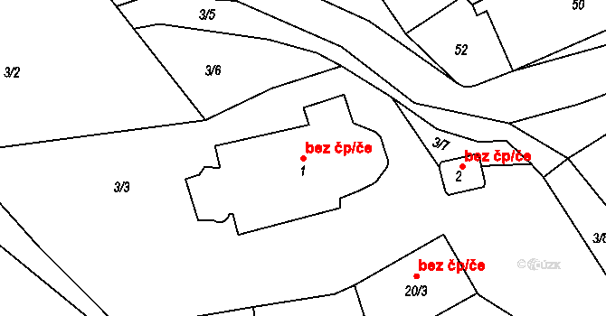 Hostomice 48916501 na parcele st. 1 v KÚ Bezdědice u Hostomic, Katastrální mapa