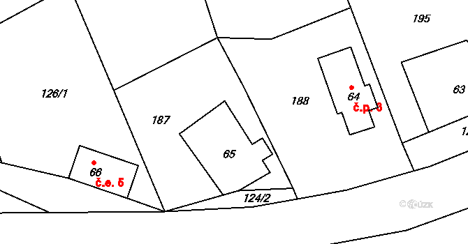 Janovka 1, Velký Šenov, Katastrální mapa