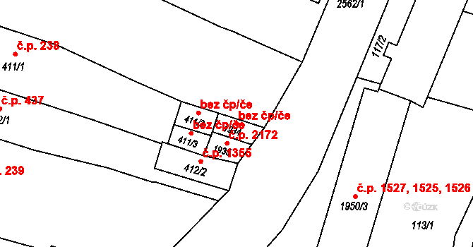 Hořice 49231502 na parcele st. 1934 v KÚ Hořice v Podkrkonoší, Katastrální mapa