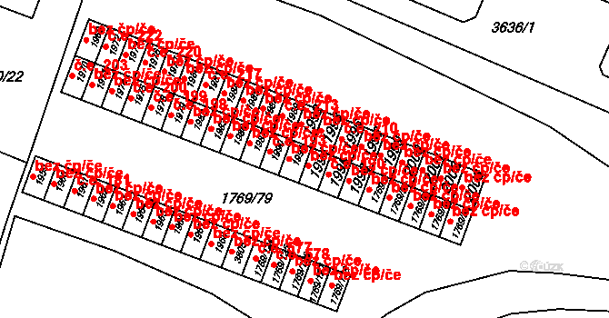 Tachov 38304503 na parcele st. 1994 v KÚ Tachov, Katastrální mapa