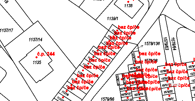 Liberec 40849503 na parcele st. 1137/4 v KÚ Rochlice u Liberce, Katastrální mapa