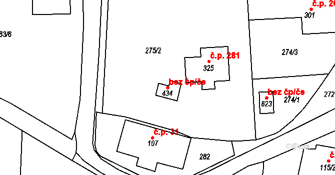 Svratouch 43748503 na parcele st. 434 v KÚ Svratouch, Katastrální mapa