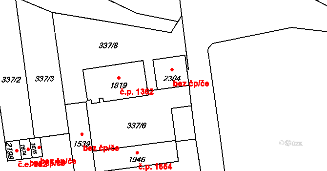 Lipník nad Bečvou 43829503 na parcele st. 2304 v KÚ Lipník nad Bečvou, Katastrální mapa