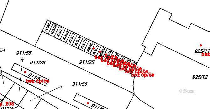 Homole 46954503 na parcele st. 925/19 v KÚ Homole, Katastrální mapa