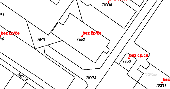 Svatobořice-Mistřín 38729504 na parcele st. 790/2 v KÚ Svatobořice, Katastrální mapa
