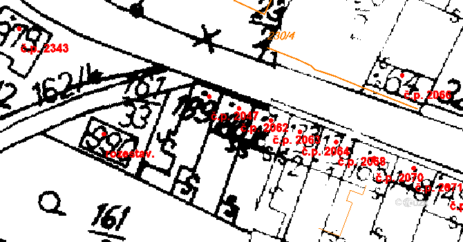 Podlusky 2062, Roudnice nad Labem na parcele st. 188 v KÚ Podlusky, Katastrální mapa