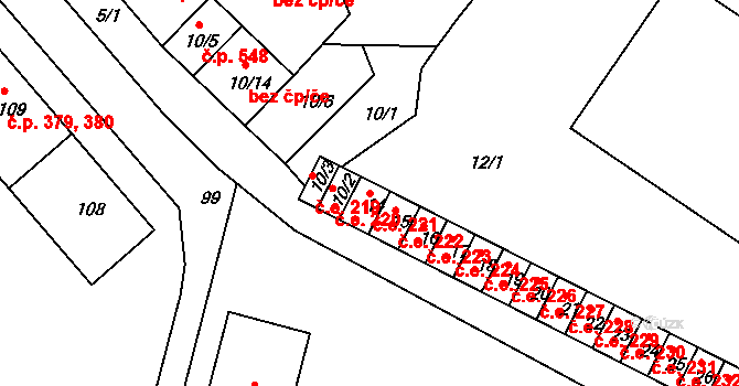 Miřetice u Klášterce nad Ohří 221, Klášterec nad Ohří na parcele st. 14 v KÚ Miřetice u Klášterce nad Ohří, Katastrální mapa