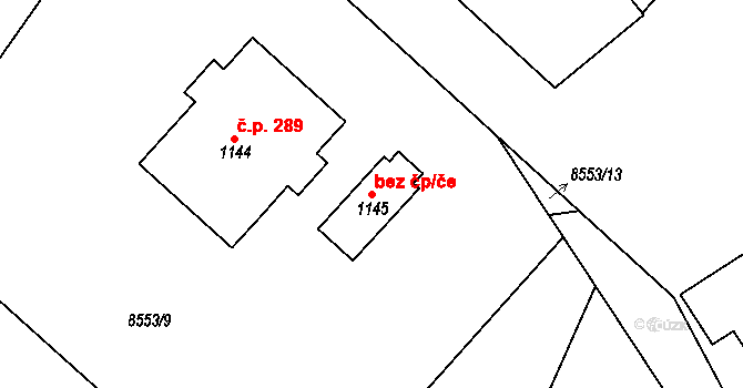 Slavonice 42309506 na parcele st. 1145 v KÚ Slavonice, Katastrální mapa