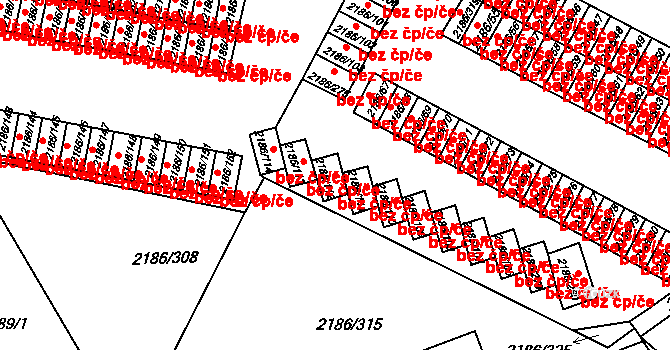 Dobruška 48819506 na parcele st. 2186/112 v KÚ Dobruška, Katastrální mapa