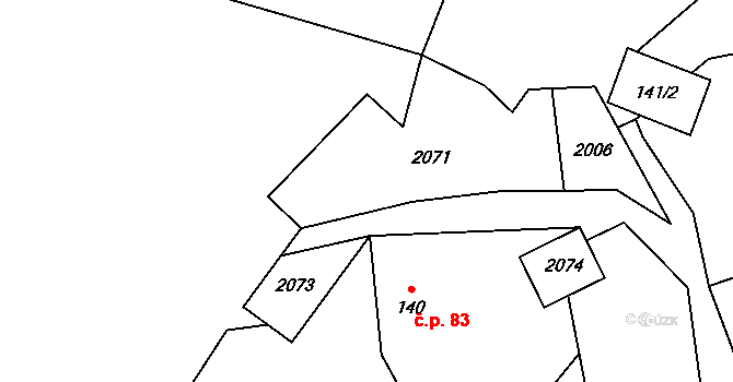 Milíkov 28 na parcele st. 138/1 v KÚ Milíkov u Jablunkova, Katastrální mapa