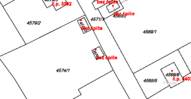 Varnsdorf 43400507 na parcele st. 4574/4 v KÚ Varnsdorf, Katastrální mapa