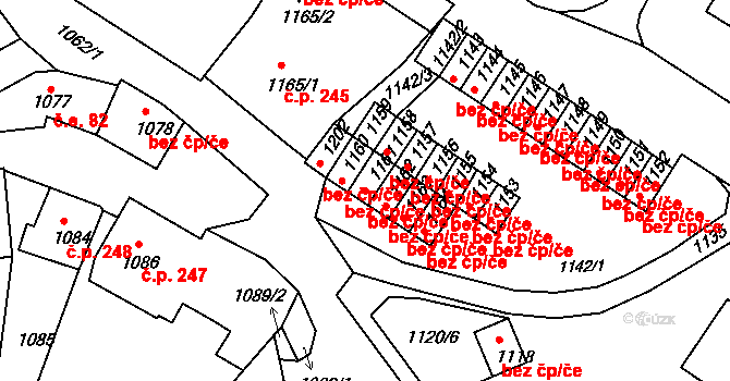 Valtice 47080507 na parcele st. 1161 v KÚ Valtice, Katastrální mapa