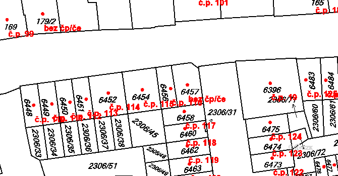 Beroun-Centrum 116, Beroun na parcele st. 6456 v KÚ Beroun, Katastrální mapa