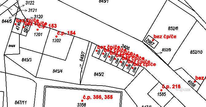 Trutnov 41869508 na parcele st. 2292 v KÚ Trutnov, Katastrální mapa