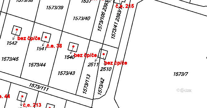 Třebechovice pod Orebem 42517508 na parcele st. 2510 v KÚ Třebechovice pod Orebem, Katastrální mapa