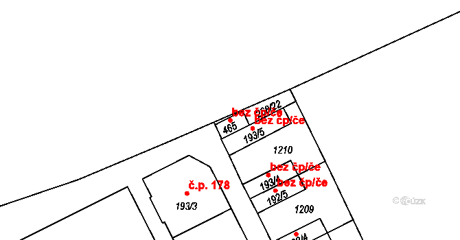 Broumov 40066509 na parcele st. 465 v KÚ Velká Ves u Broumova, Katastrální mapa