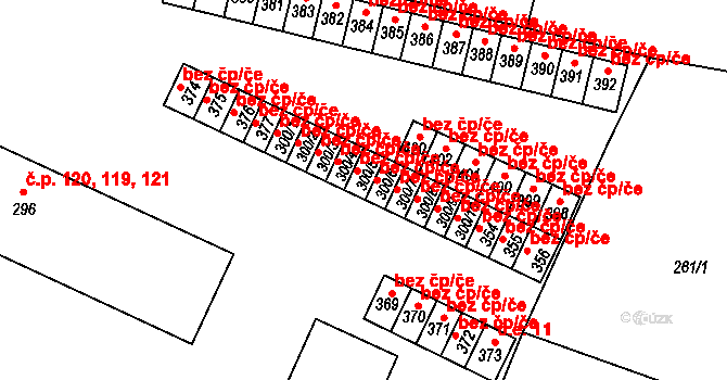 Meziměstí 40095509 na parcele st. 300/6 v KÚ Meziměstí, Katastrální mapa