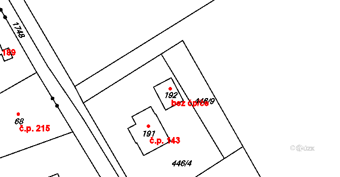 Dobratice 40321509 na parcele st. 192 v KÚ Dobratice, Katastrální mapa