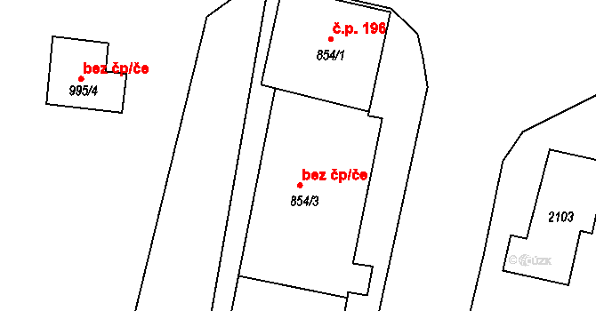 Rynholec 41119509 na parcele st. 854/3 v KÚ Rynholec, Katastrální mapa