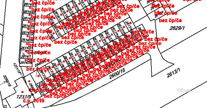Třinec 41837509 na parcele st. 2600/37 v KÚ Lyžbice, Katastrální mapa