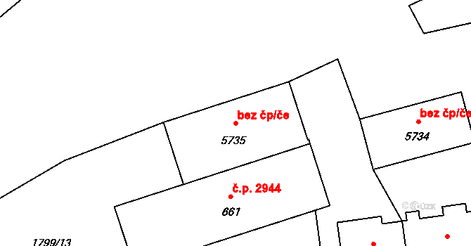 Šumperk 48503509 na parcele st. 5735 v KÚ Šumperk, Katastrální mapa
