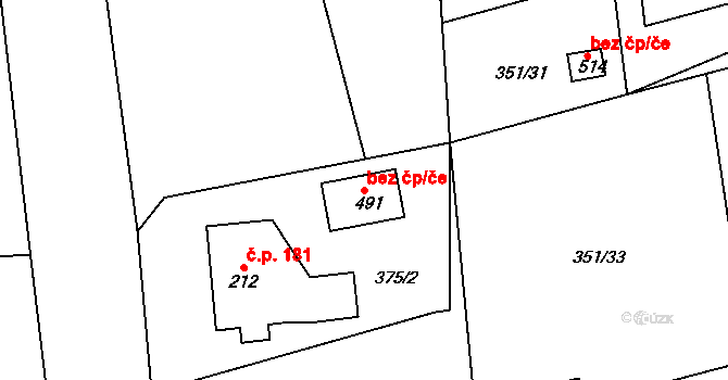 Broumov 49805509 na parcele st. 491 v KÚ Velká Ves u Broumova, Katastrální mapa