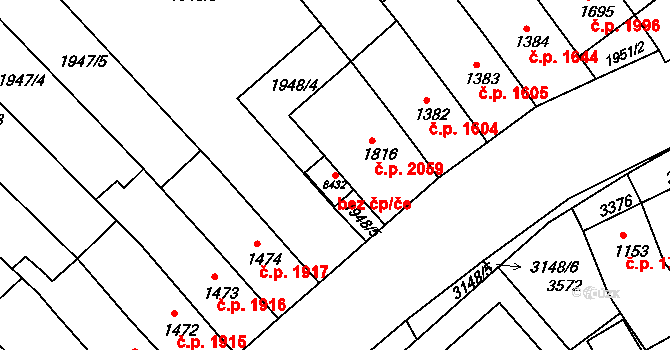 Objekt 80521509, Katastrální mapa