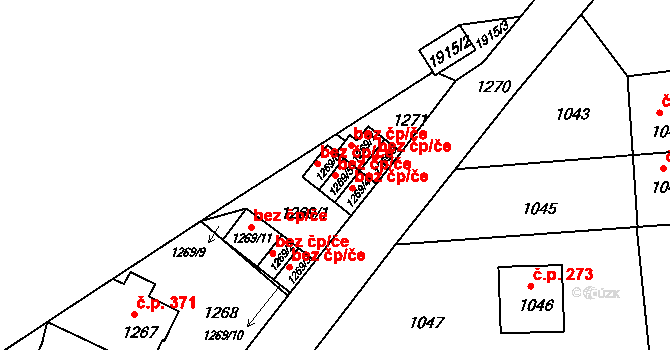 Šenov u Nového Jičína 94882509 na parcele st. 1269/5 v KÚ Šenov u Nového Jičína, Katastrální mapa