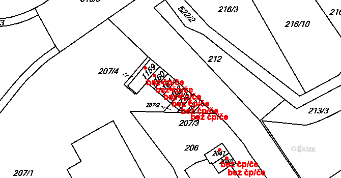 Nový Jičín 38947510 na parcele st. 1162 v KÚ Nový Jičín-Dolní Předměstí, Katastrální mapa