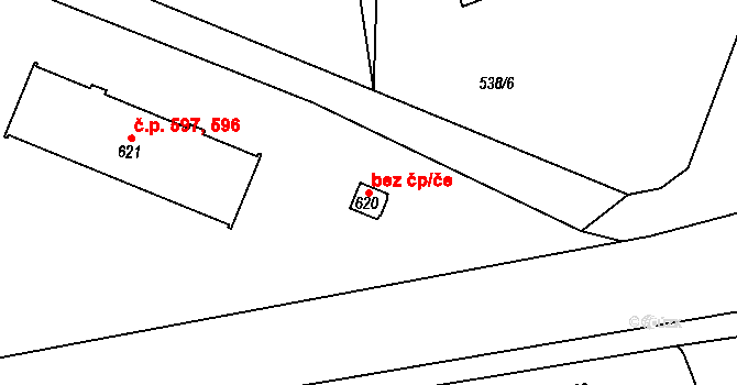 Jevíčko 46416510 na parcele st. 620 v KÚ Jevíčko-předměstí, Katastrální mapa