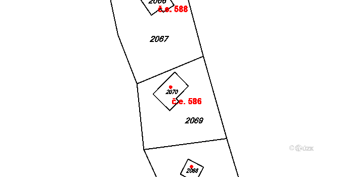 Ochoz u Brna 587, Katastrální mapa