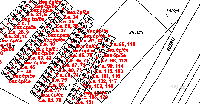 Zlín 98,113 na parcele st. 5347/4 v KÚ Zlín, Katastrální mapa