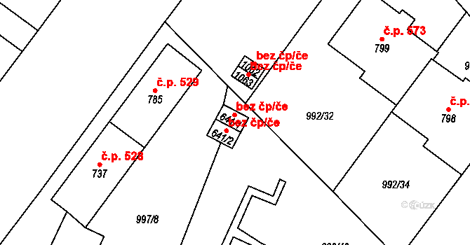 Mariánské Lázně 38802511 na parcele st. 641/1 v KÚ Mariánské Lázně, Katastrální mapa