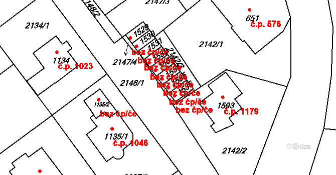 Ústí nad Orlicí 45539511 na parcele st. 1535 v KÚ Ústí nad Orlicí, Katastrální mapa
