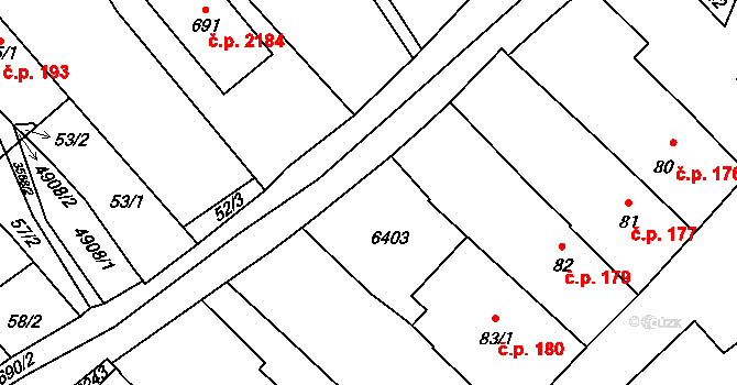 Rožnov pod Radhoštěm 45661511 na parcele st. 83/2 v KÚ Rožnov pod Radhoštěm, Katastrální mapa
