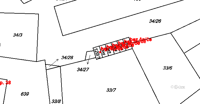 Lipovice 47822511 na parcele st. 120/1 v KÚ Lipovice, Katastrální mapa