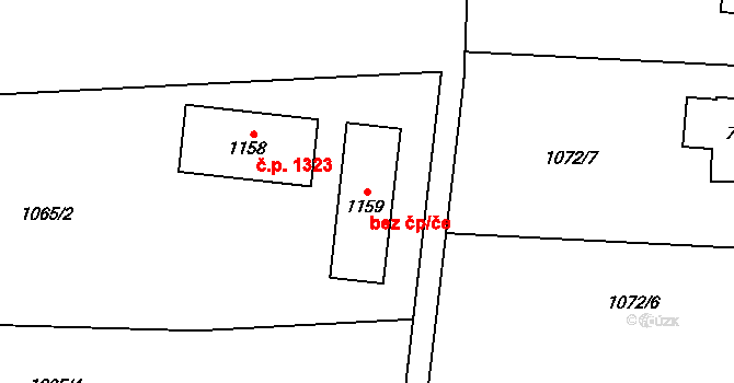 Sulice 95222511 na parcele st. 1159 v KÚ Sulice, Katastrální mapa